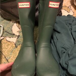 Hunter Forest Green Rain Boots